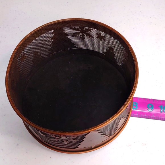 🎅Copper wire basket with trees and snowflakes🎄🤶 - Picture 4 of 6